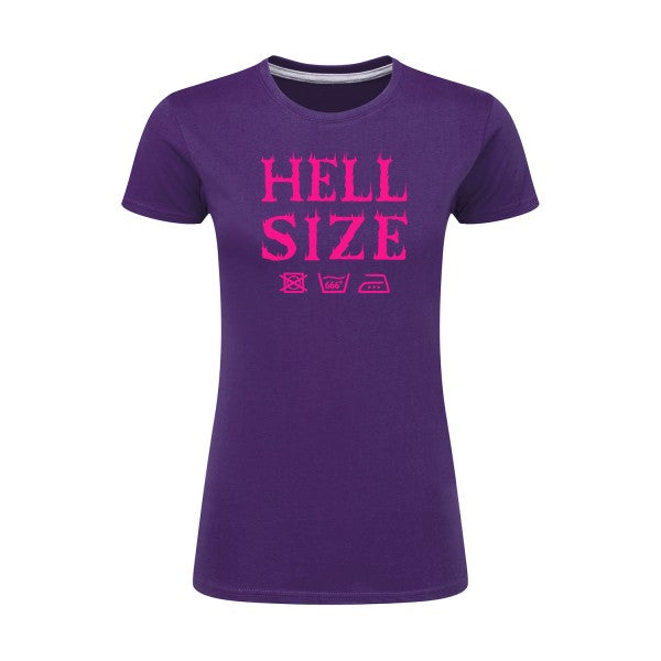 HELL SIZE ! Rose Fluo |T shirt original femme|SG