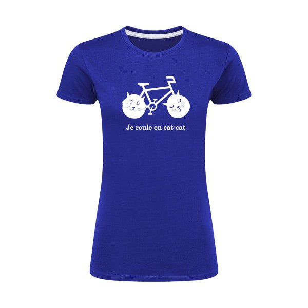 cat-cat bike | Blanc |T shirt original femme|SG