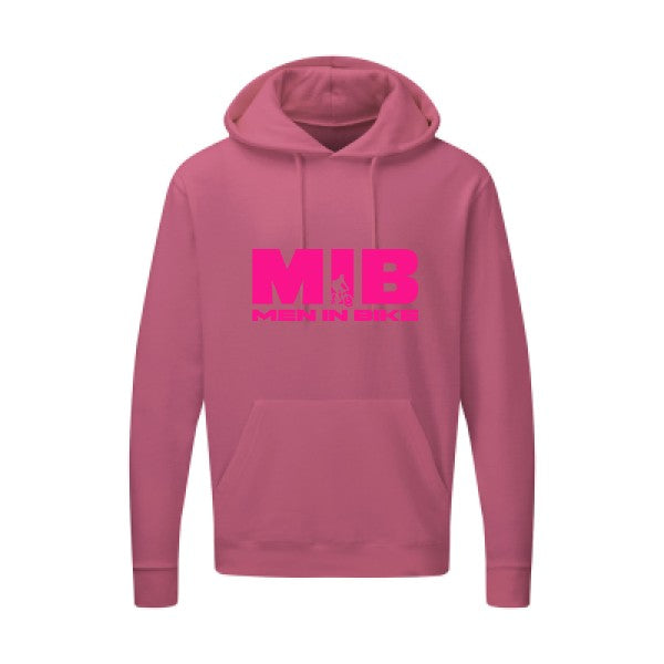 MEN IN BIKE Rose Fluo SG - Hooded Sweatshirt Sweat capuche