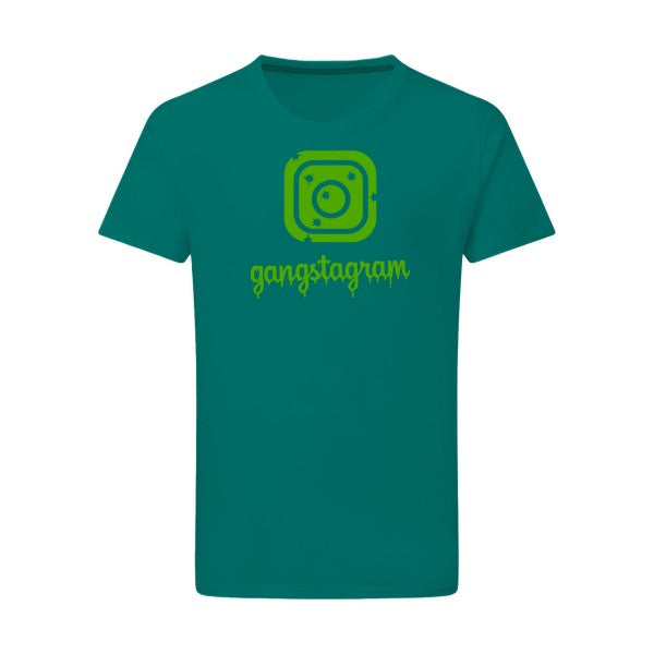 GANGSTAGRAM - Flex Vert pomme Tshirt original Emerald Green  2XL