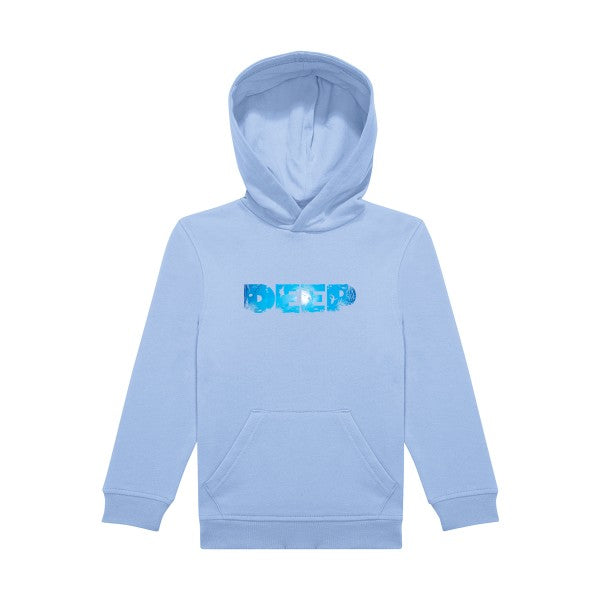 sweat capuche enfant Bleu Ciel deep