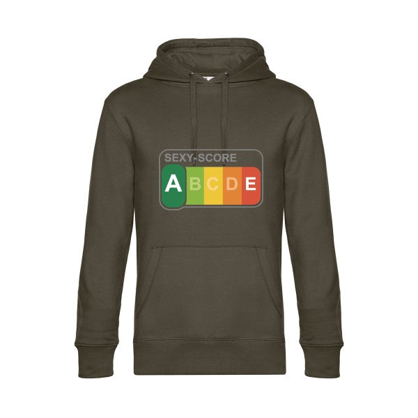 SEXY-SCORE- Sweat à capuche original Khaki - RueDuTeeshirt