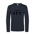 british fight - t shirt- manches- longues- original- humour- Navy impression Face