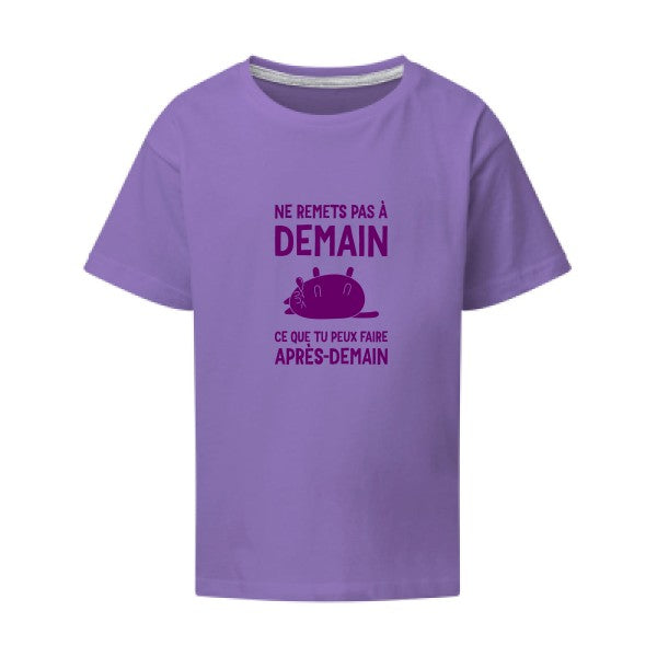 Ne remets pas à demain Flex Violet SG - Kids T-shirt enfant Aster Purple Taille 152 (11-12/2XL)