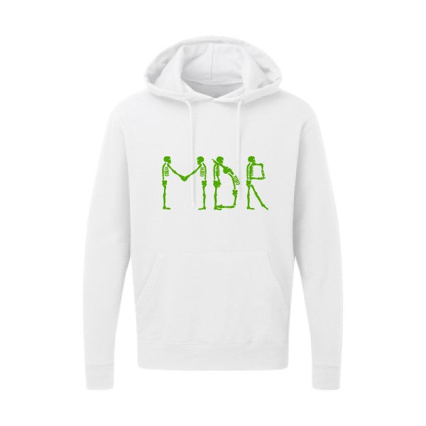 MDR |Sweat  capuche humoristique Vert pomme 