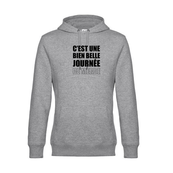 Journee-de-m... sweat shirt original Heather Grey flex Noir impression Face