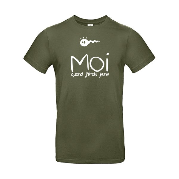 Moi, quand j'étais jeuneFlex Blanc - E190 T-shirt|Urban Khaki||2XL