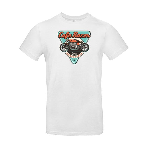 T-shirt humour original Cafe Racer T Shirt couleur White