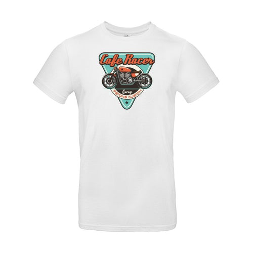 T-shirt humour original Cafe Racer T Shirt couleur White