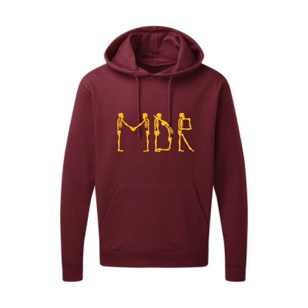 MDR |Sweat  capuche humoristique jaune Or 