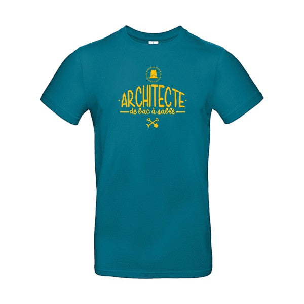 Architecte de bac à sableFlex jaune or- T-shirt E190|Diva Blue||2XL