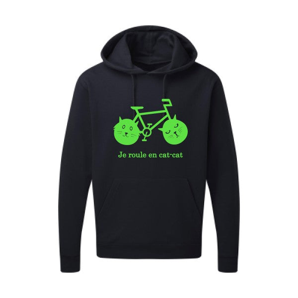 cat-cat bike Vert fluo SG - Hooded Sweatshirt Sweat capuche