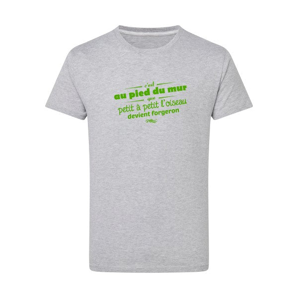 Proverbe à la con vert pomme -Flex vert pomme sur T-shirt SG  Light Oxford  5XL