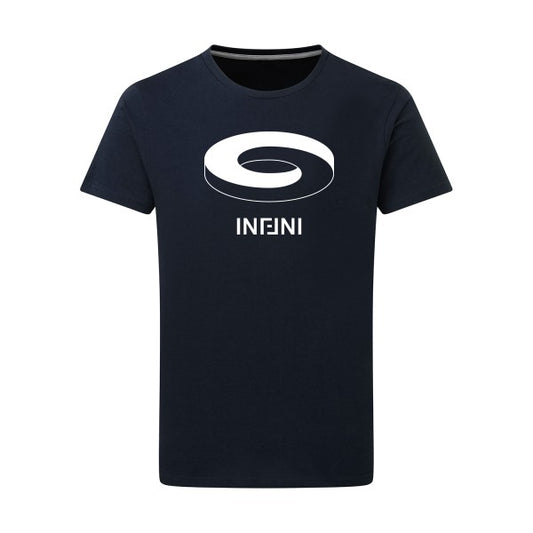 Infini -Flex noir sur T-shirt SG  Navy  5XL