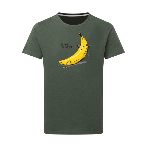 T-shirt homme Je garde la banane - T-shirt rigolo avec un message fruité Thyme 2XL