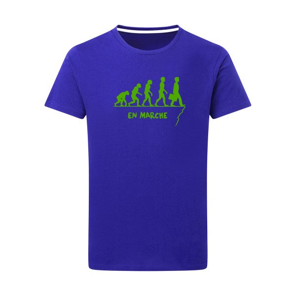 En marche vert pomme -Flex vert pomme sur T-shirt SG  Royal Blue  5XL