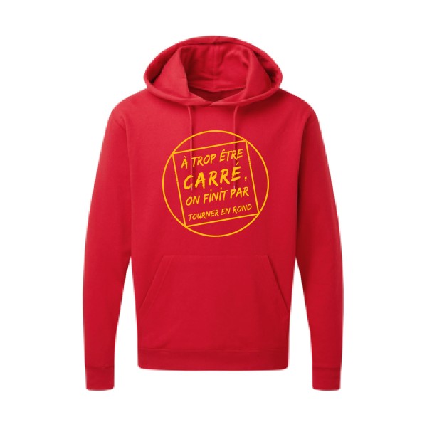 Cercle vicieux |Sweat  capuche humoristique jaune Or 