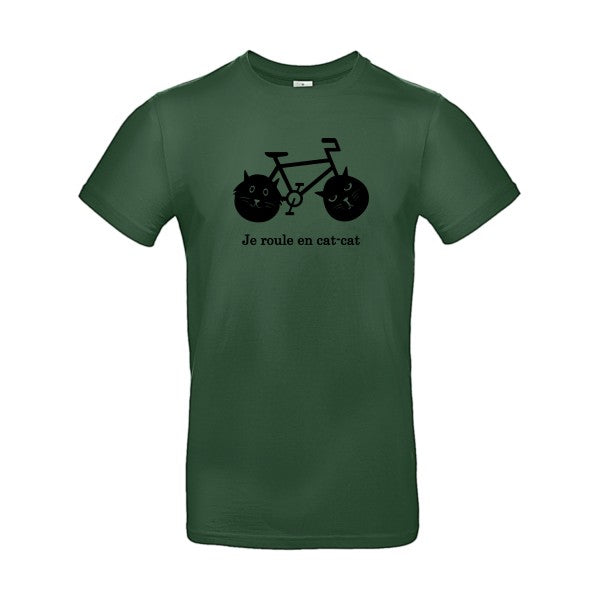 cat-cat bike flex noir B&C - E190 T-shirt|Bottle Green||2XL