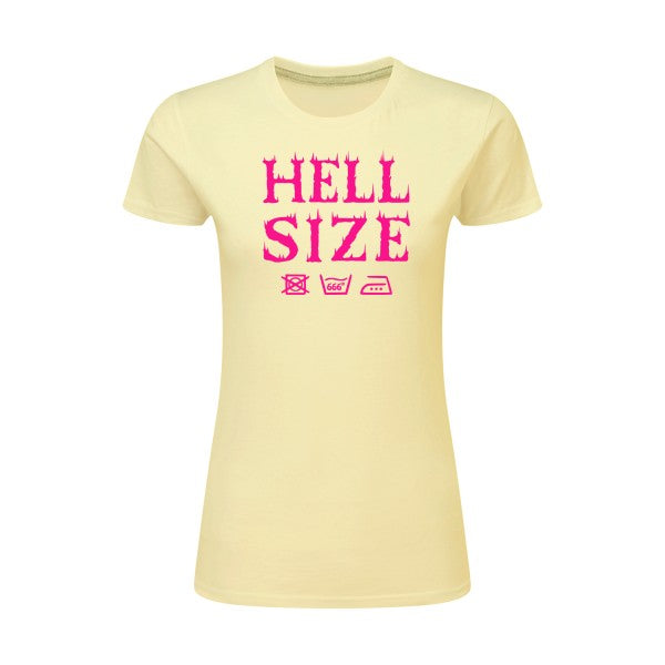 HELL SIZE ! Rose Fluo |T shirt original femme|SG