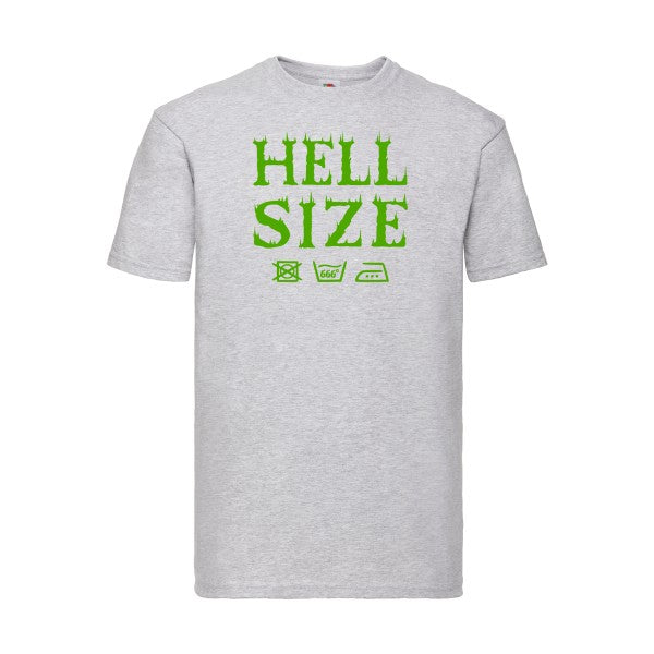 T-shirt|HELL SIZE ! |Vert pomme|Fruit of the loom 205  G