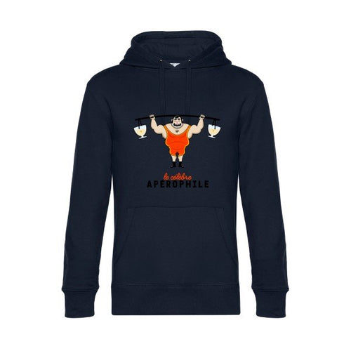 APEROPHILE- Sweat à capuche original Navy Blue - RueDuTeeshirt