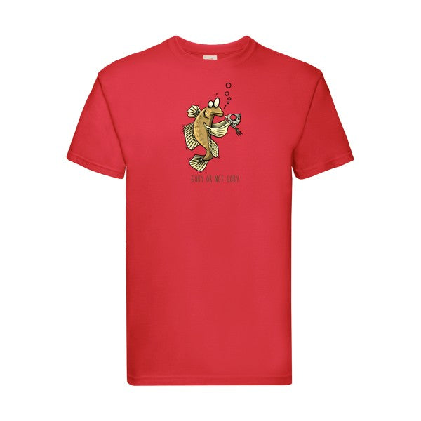 Goby or not goby Fruit of the loom 205 g/m² T-shirt/ Red