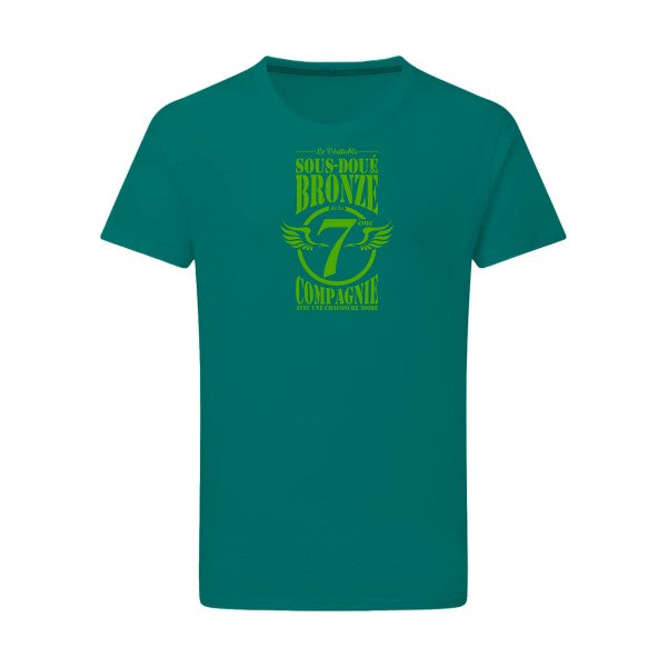 7ème Compagnie Crew vert pomme -Flex vert pomme sur T-shirt SG  Emerald Green  2XL