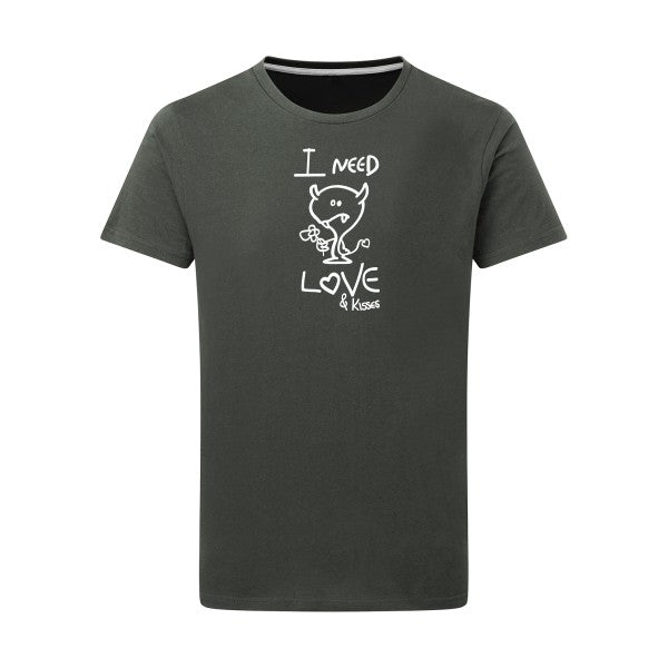 LOVER - Flex Blanc Tshirt original Charcoal  5XL