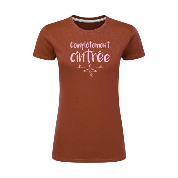 Complètement cintré  |Rose |T shirt original femme|SG