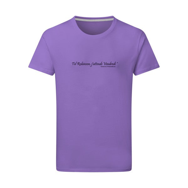 Yes, Vendredi ! - Flex noir Tshirt original Aster Purple  2XL