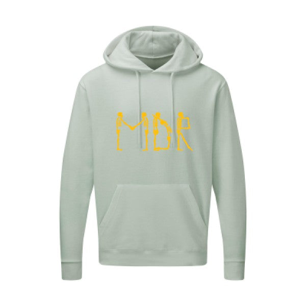 MDR |Sweat  capuche humoristique jaune Or 