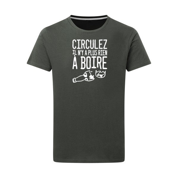 Circulez il n'y a plus rien à boire - Flex Blanc Tshirt original Charcoal  5XL