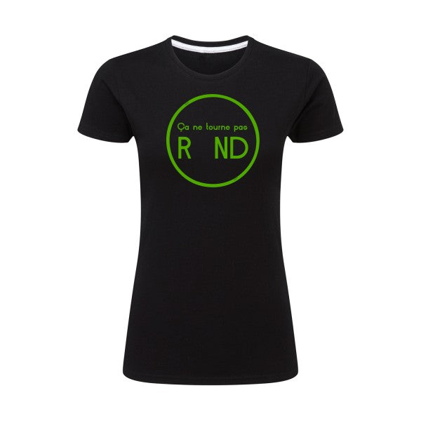 ça ne tourne pas rond !| Vert pomme |T shirt original femme|SG