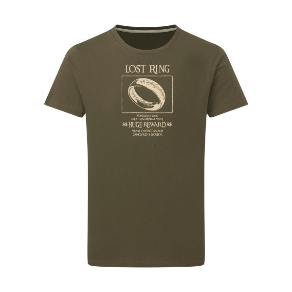 T-shirt homme Lost Ring - T-shirt original avec un design mystique Military Green 2XL