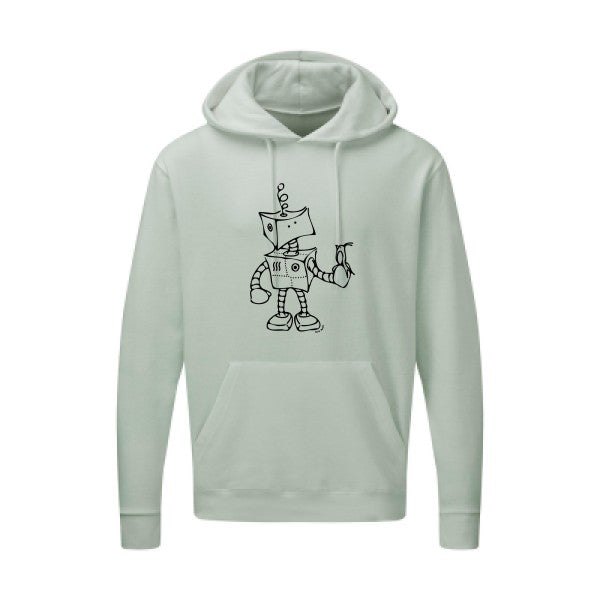 Robot & Bird Noir SG - Hooded Sweatshirt Sweat capuche