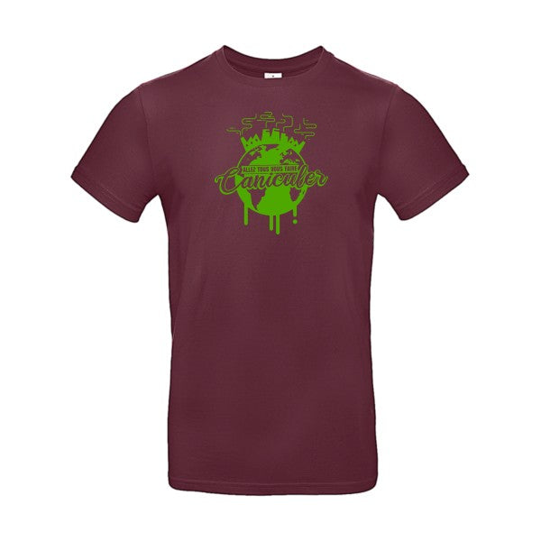 Allez tous vous faire... Flex Vert pomme |E190 T-shirt|Burgundy||2XL