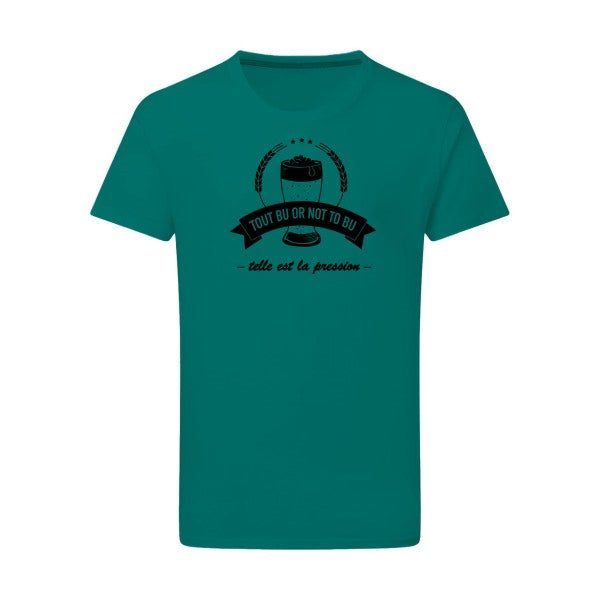 Telle est la pression noir -Flex noir sur T-shirt SG  Emerald Green  2XL