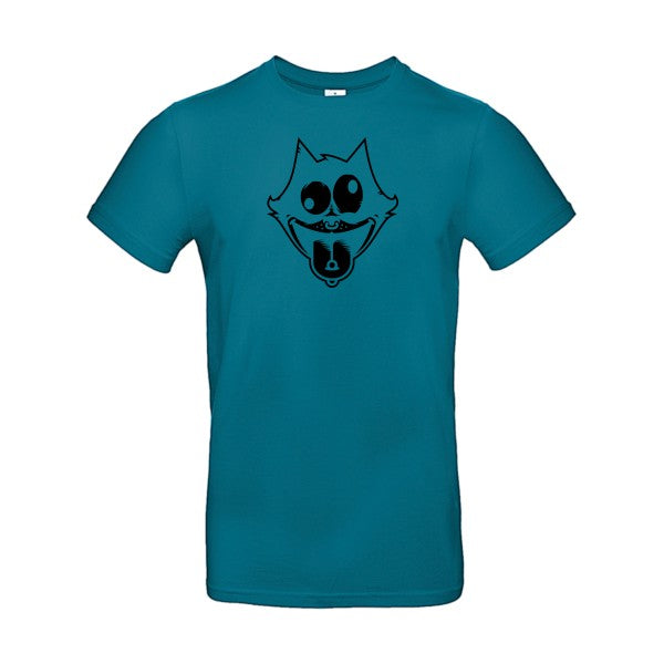 Freak the cat !Flex noir - E190 T-shirt|Diva Blue||2XL