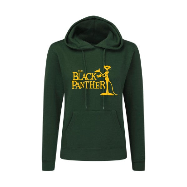 The black panther jaune Or |Sweat original à capuche Femme