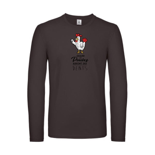 quand les poules auront des dents B&C - E150 LSL T-shirt manches longues léger