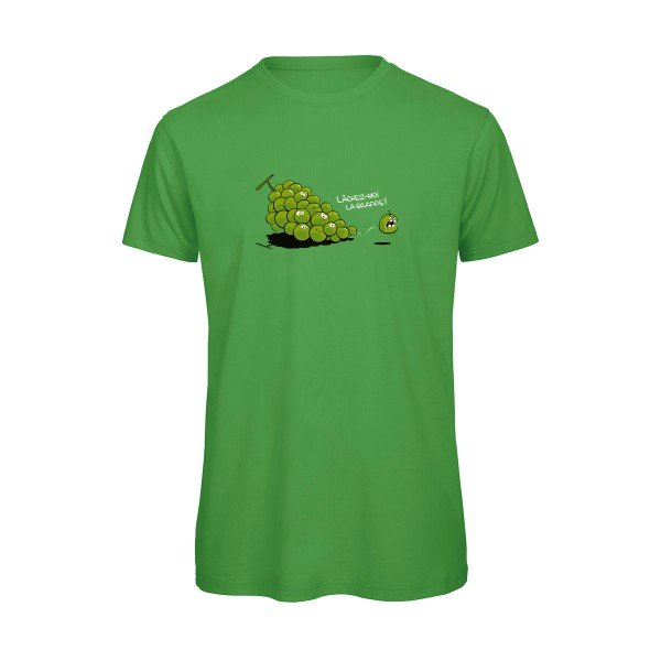T-shirt humour original Lachez Moi La Grappe T Shirt couleur Real Green