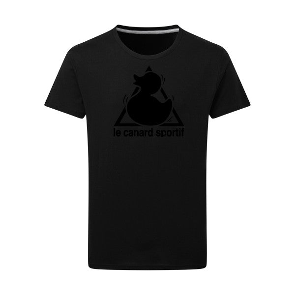 Canard Sportif noir -Flex noir sur T-shirt SG  Dark Black  4XL