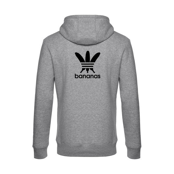 bananas sweat shirt original Heather Grey flex Noir impression Dos