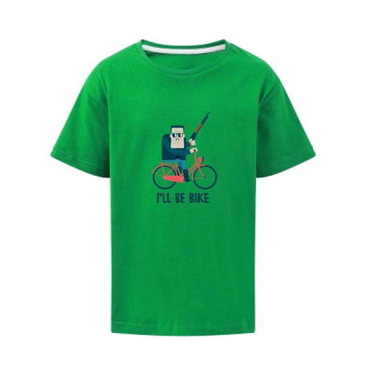 I'll be bike SG - Kids T-shirt enfant Kelly Green Taille 140 (9-10/XL)