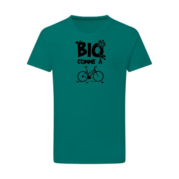 Bio comme un vélo - Flex noir Tshirt original Emerald Green  2XL