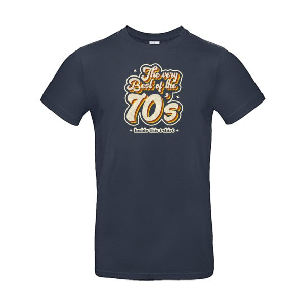 T-shirt humour original 70S T Shirt couleur Navy