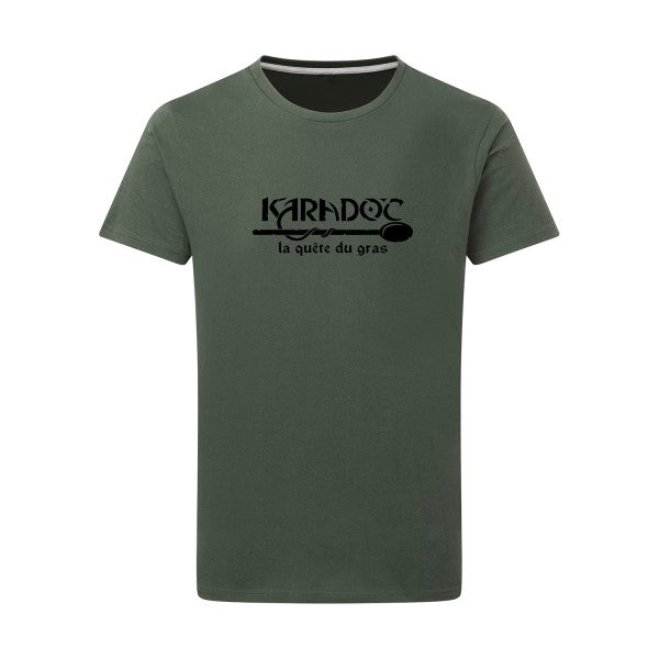 Karadoc noir -Flex noir sur T-shirt SG  Thyme  2XL