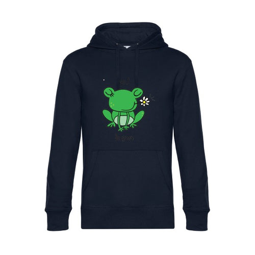 Be-Green-- Sweat à capuche original Navy Blue - RueDuTeeshirt