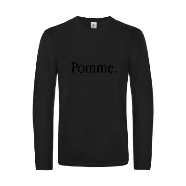 pub subliminale - t shirt- manches- longues- original- humour- Black impression Face