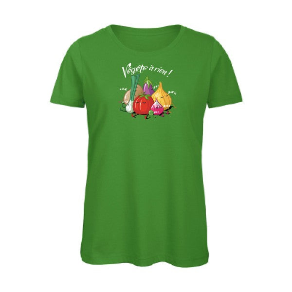 Vegete-a-rien-!- - t-shirt original femme Real Green